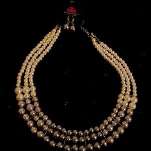 necklace with earrings